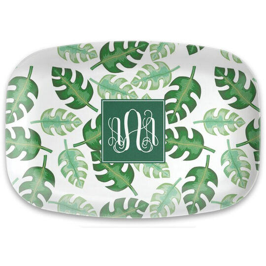 Tropical White Melamine Platter